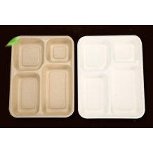Biodegradable Composable Sugarcane Bagasse Lunch Trays